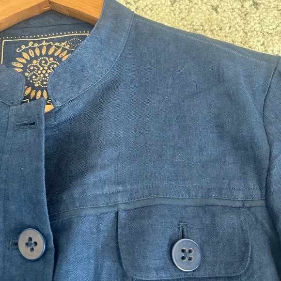 Coldwater Creek 100 percent linen blazer  6P - Picture 11 of 14
